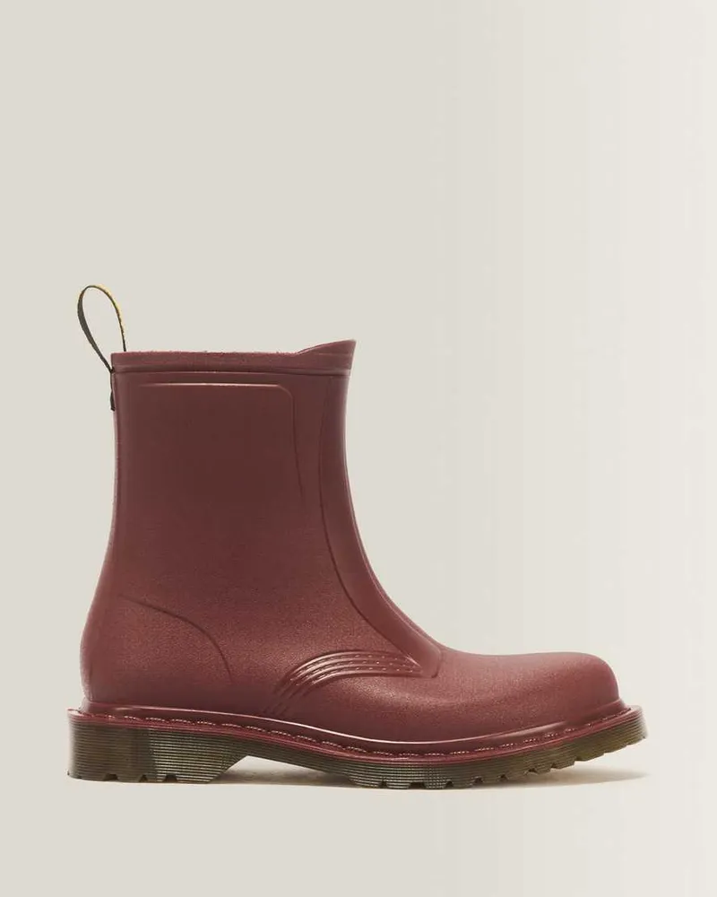 Dr.Martens 1460 Rain Stiefel in Rot, Größe Rot