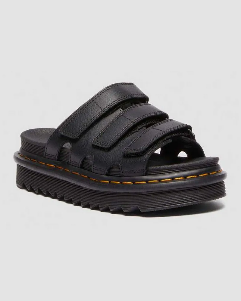 Dr.Martens Raine Slide Athena Leder Sandalen in Schwarz, Größe Schwarz