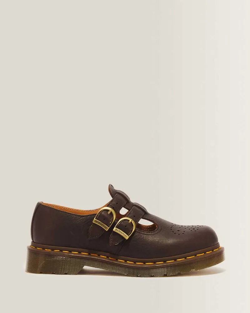 Dr.Martens 8065 Ambassador Leder Mary Jane Schuhe in Braun, Größe Braun
