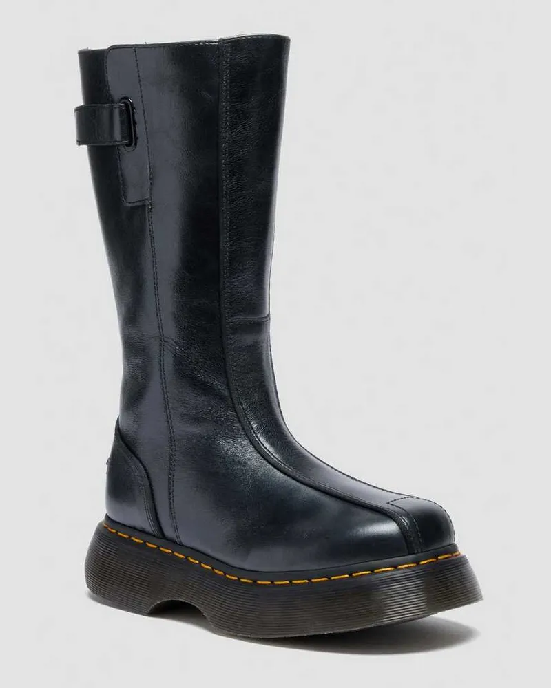Dr.Martens Buzz Hi Eclipse Leder Stiefel in Schwarz, Größe Schwarz