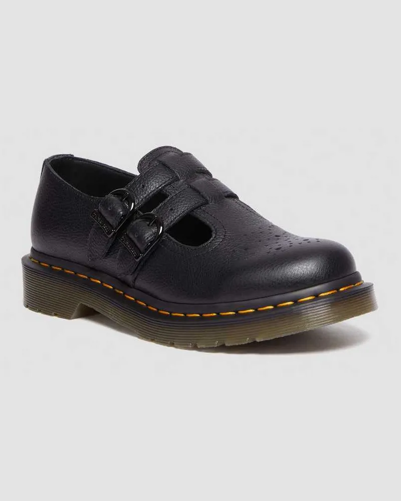 Dr.Martens 8065 Mary Jane Virginia Leder Schuhe in Schwarz, Größe Schwarz
