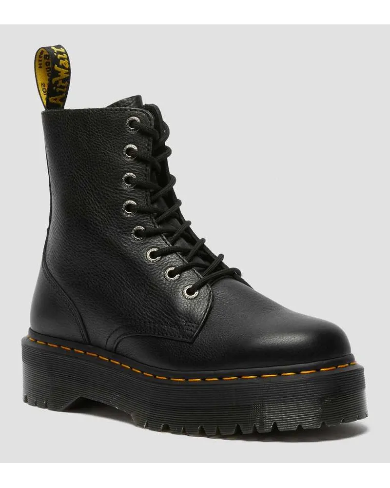 Dr.Martens Jadon III Pisa Plattform Stiefel, Leder in Schwarz Schwarz