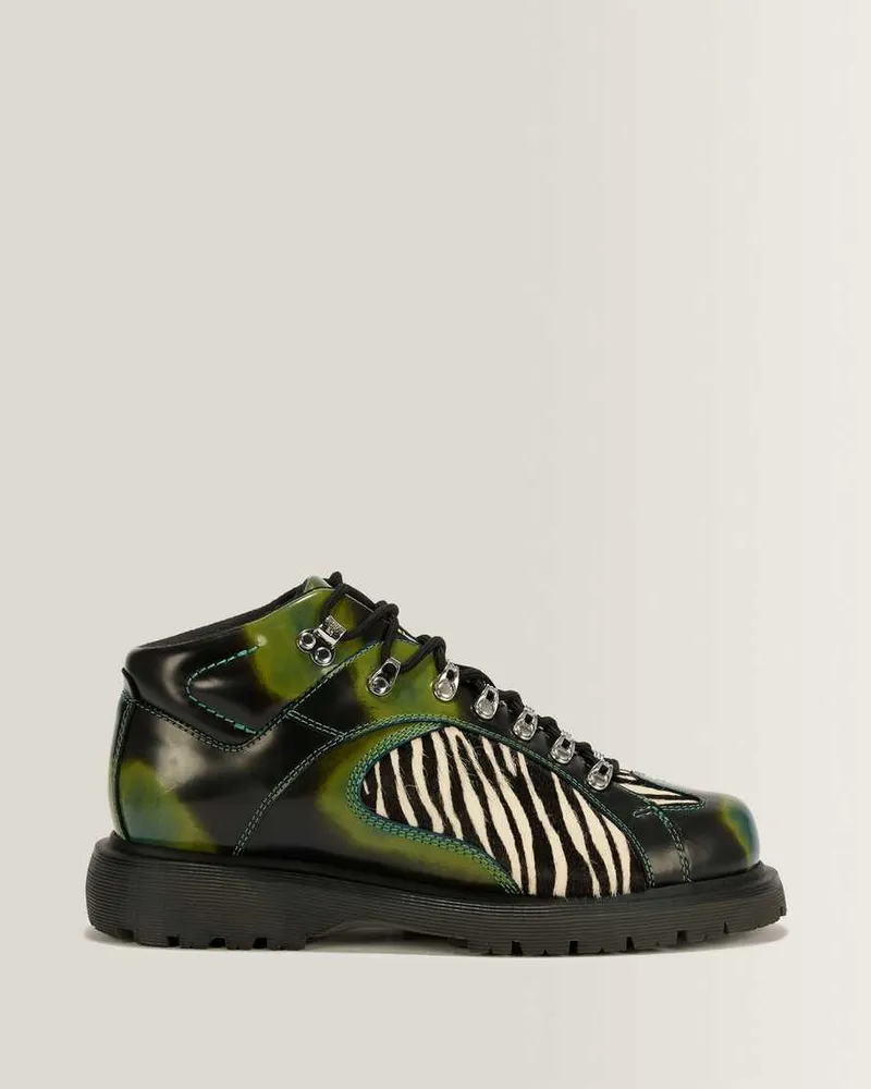 Dr.Martens Wayborne Brain Dead Leder Stiefel in Schwarz, Größe Schwarz