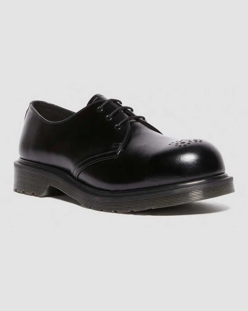 Dr.Martens 1461 Analine Leder Schuhe Mit Stahlkappe Brogues in Schwarz, Größe Schwarz