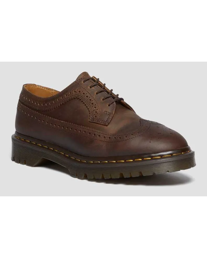 Dr.Martens 3989 Brogues Crazy Horse LederSchuhe in Braun Braun