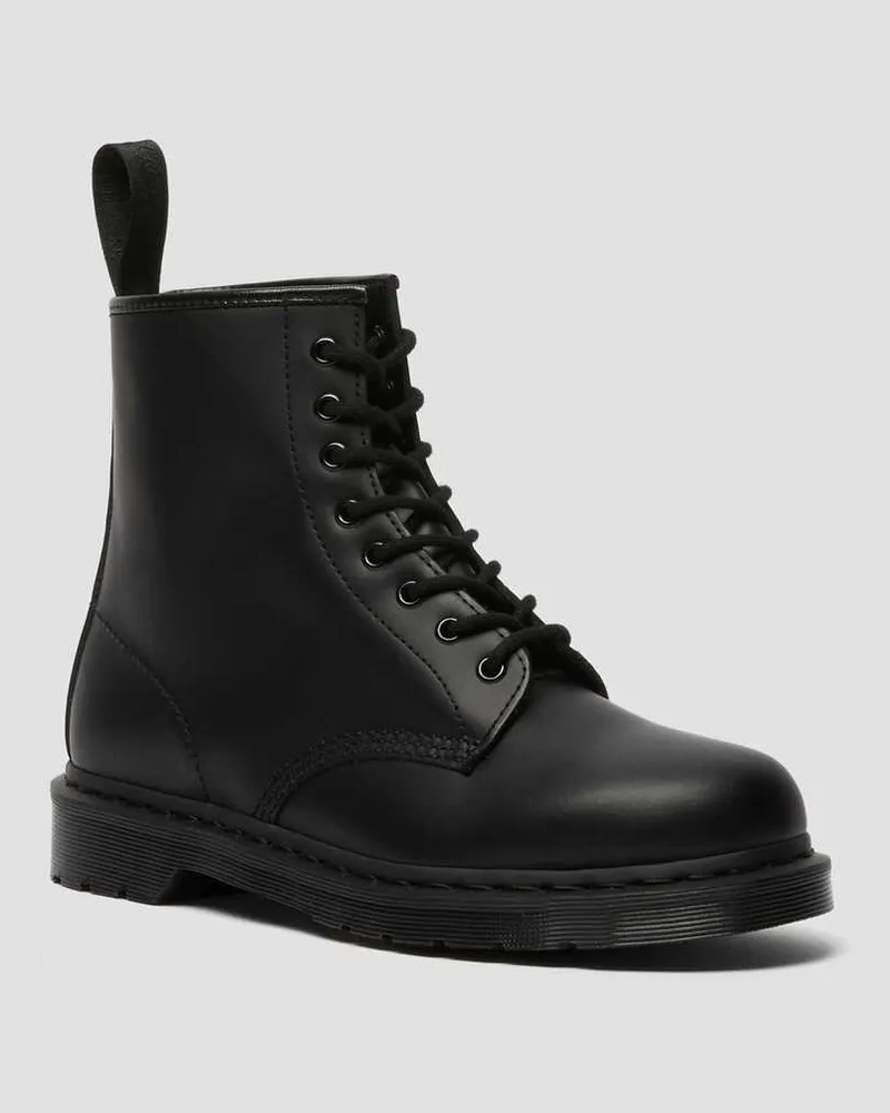 Dr.Martens 10 Mono Glatt, Leder Stiefel in Schwarz, Größe Schwarz