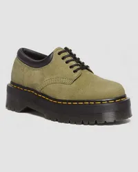 Dr.Martens 8053 Tumbled Nubuck Leder Plateauschuhe in Grün Grün