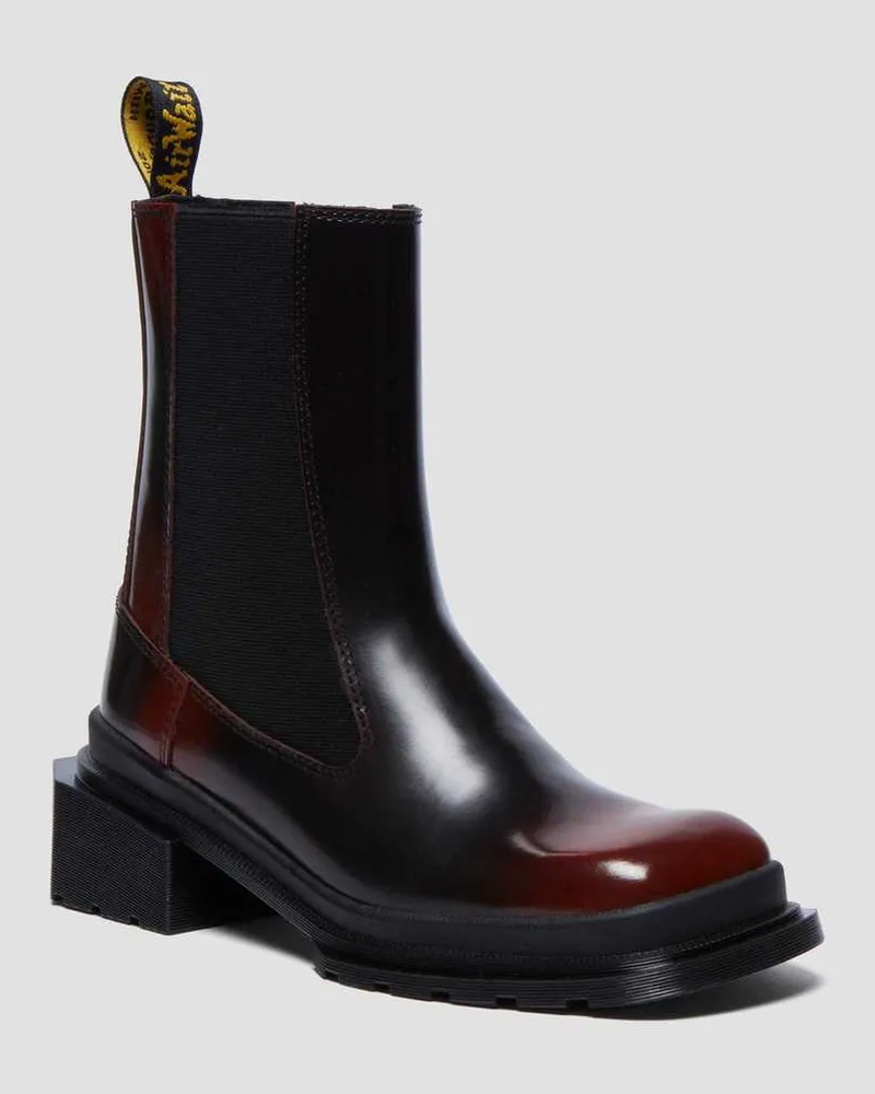 Dr.Martens Maybole Leder Chelsea Stiefel Mit Eckiger Zehenpartie Schuhe in Rot, Größe Rot