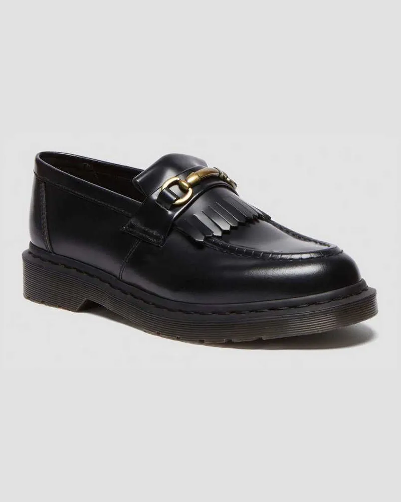 Dr.Martens Adrian Snaffle Glattleder Tassel Loafer in Schwarz Schwarz