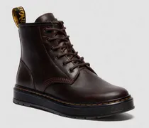 Brookline Crazy Horse Leder Chukka Stiefel in Braun, Größe