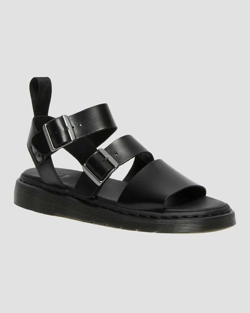 Dr.Martens Gryphon Brando Sandalen Mit Knöchelriemen, Leder in Schwarz, Größe Schwarz