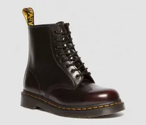 1460 Arcadia Leder Stiefel in Rot, Größe