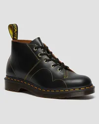 Dr.Martens Leder Church Vintage Smooth Stiefel in Schwarz Schwarz