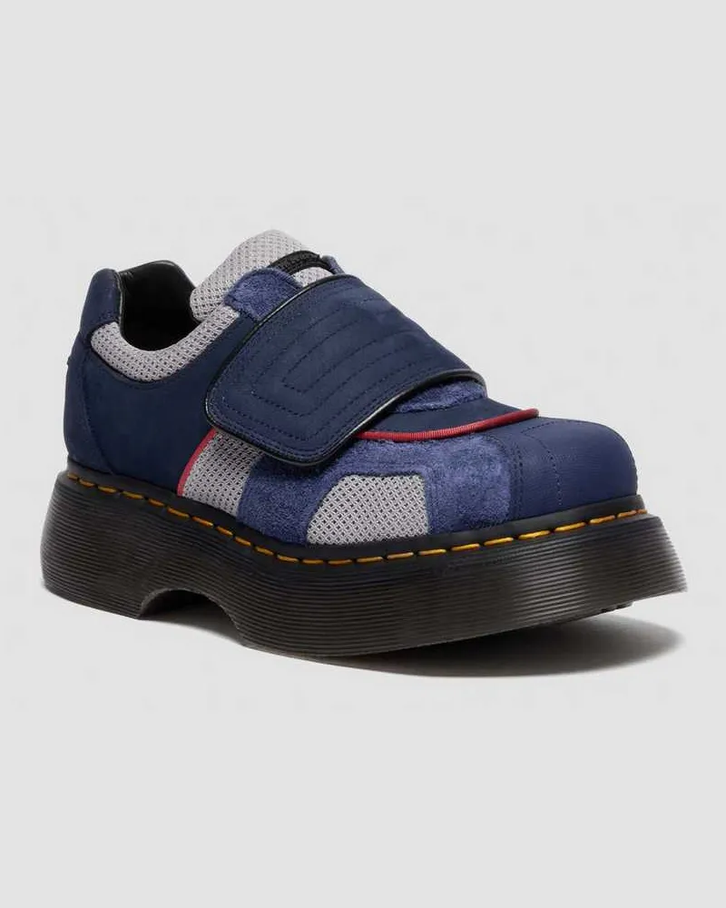 Dr.Martens Buzz Material Mix RiemenSchuhe in Blau, Größe Blau