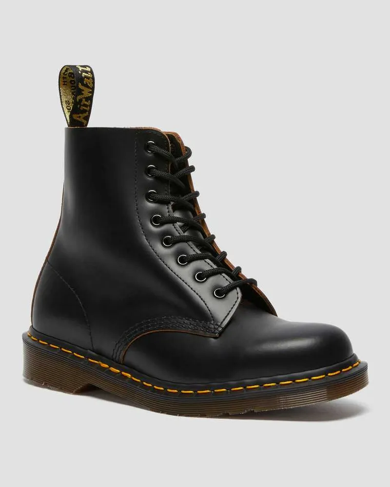 Dr.Martens 1460 Vintage, Leder Stiefel in Schwarz, Größe Schwarz