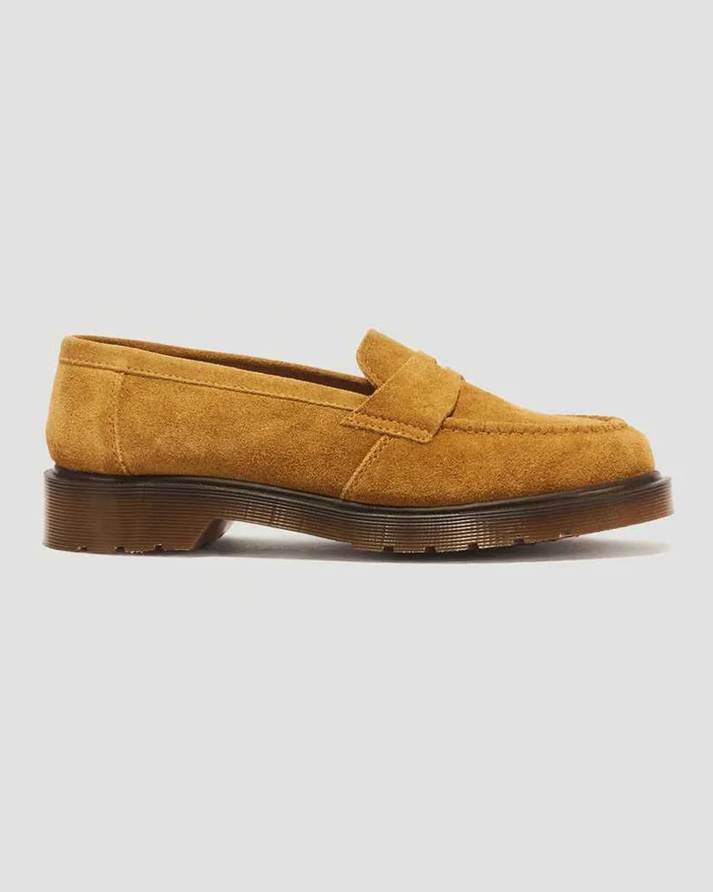 Dr.Martens Delapre Penny Repello Calf Wildleder Loafer in Gelb, Größe Gelb