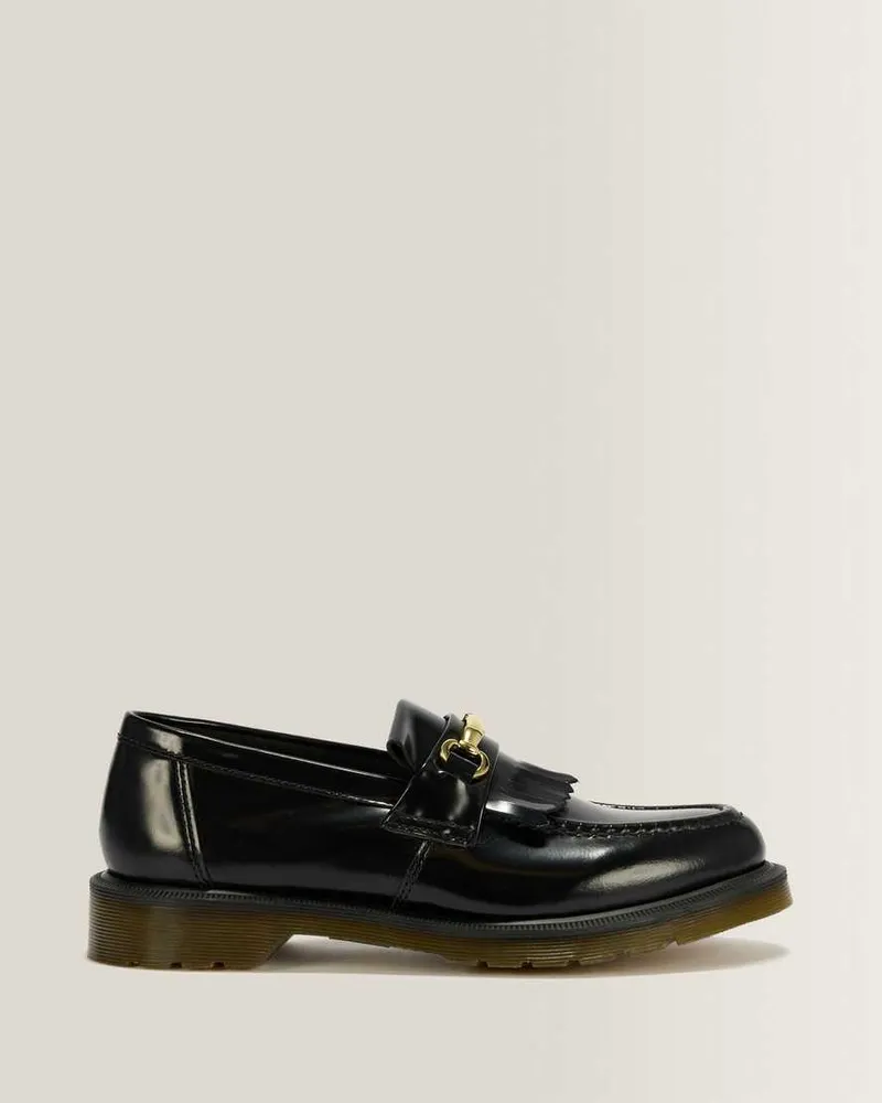 Dr.Martens Adrian Snaffle Glattleder Tassel Loafer in Schwarz, Größe Schwarz