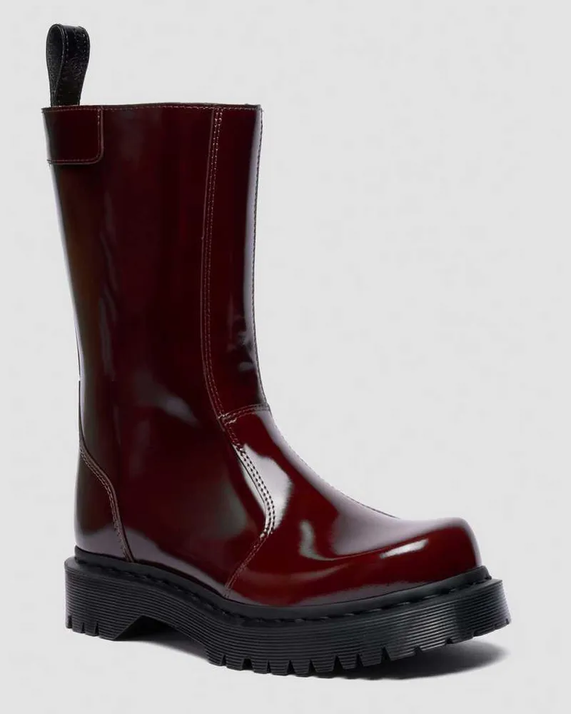 Dr.Martens Rejena Lackleder Stiefel in Rot, Größe Rot