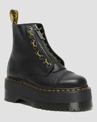 Dr.Martens Sinclair Max Pisaleder Plateaustiefel in Schwarz Schwarz