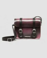 Dr.Martens Distressed Look Leder Umhängetasche 18 Cm in Rosa/Schwarz Rosa