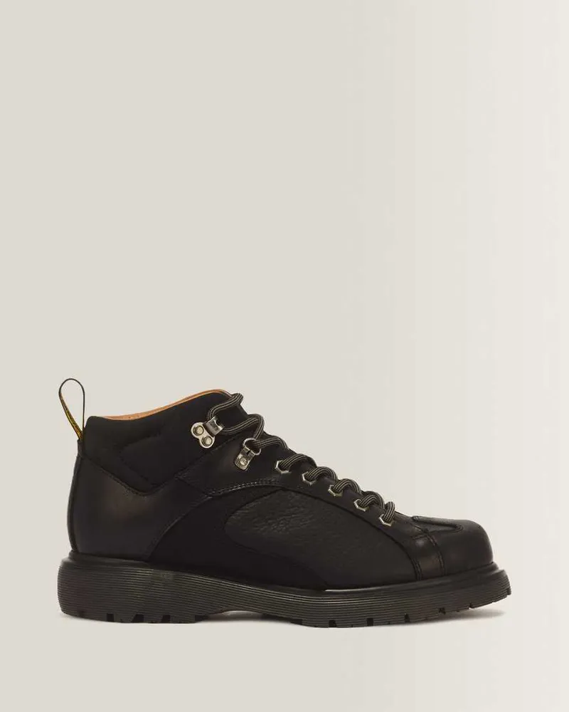 Dr.Martens Wayborne Old Harness Leder Schnürstiefel in Schwarz, Größe Schwarz