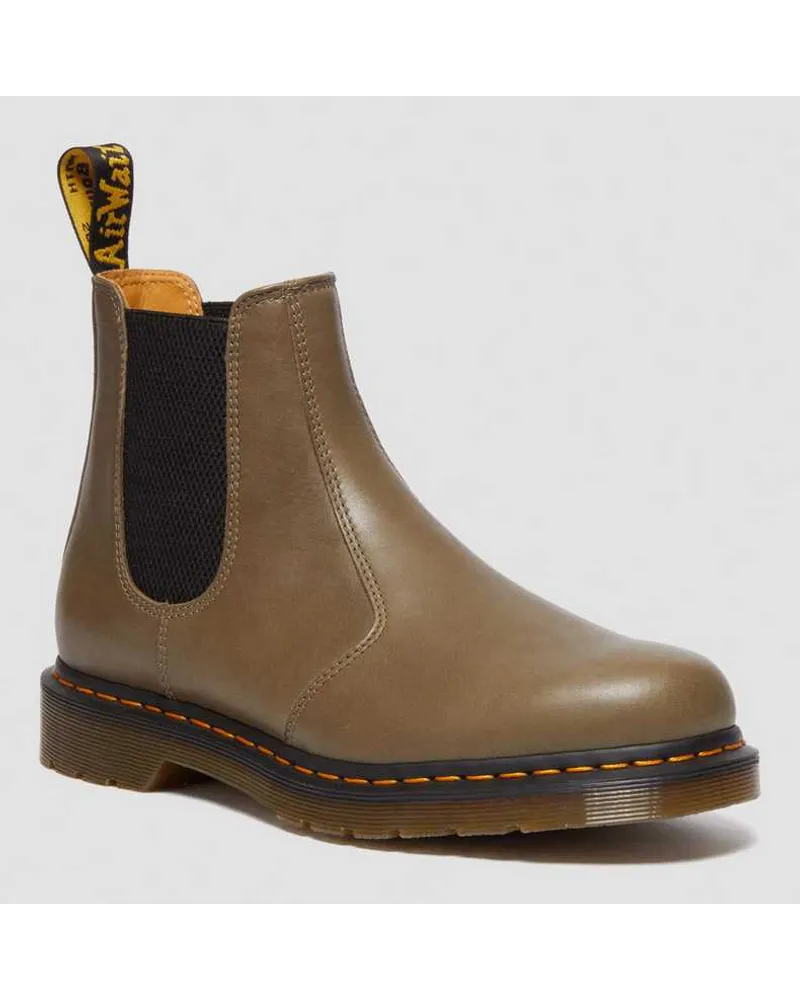 Dr.Martens 2976 Carrara Leder Chelsea Stiefel in Grün/Braun Grün