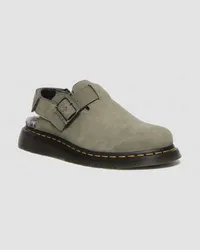 Dr.Martens Jorge II Faux Fur Gefütterte Mules in Grau Grau