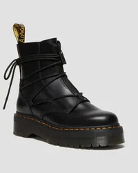 Dr.Martens Jarrick II Geschnürte Leder Plateaustiefel in Schwarz Schwarz