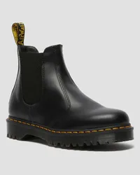 Dr.Martens 2976 Bex Glatte Chelsea Stiefel, Leder in Schwarz Schwarz