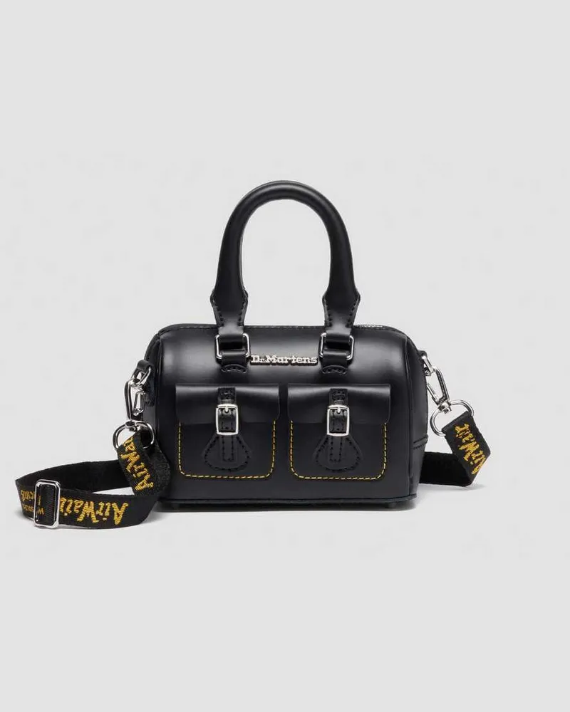 Dr.Martens Mini Top Handle Ledertasche in Schwarz Schwarz