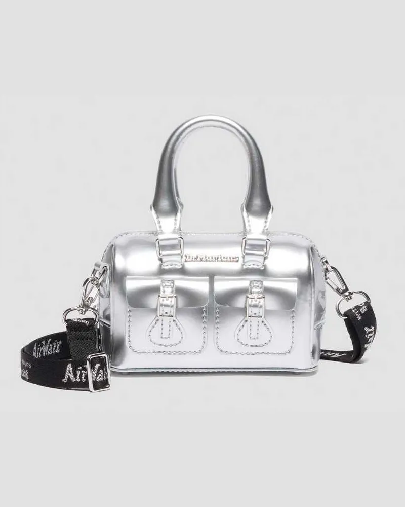 Dr.Martens Leder Silver Patent Lamper Mini Top Handle Tasche in Metallic Metallic