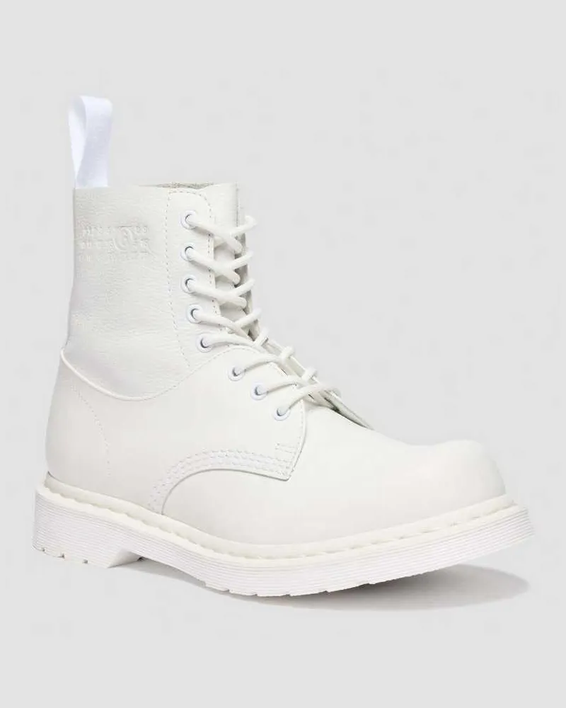 Dr.Martens 1460 / 1461 Mm6 Leder Stiefel in Weiß, Größe Weiß