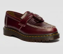 Adrian Orleans Leder Tassel Loafer in Rot, Größe