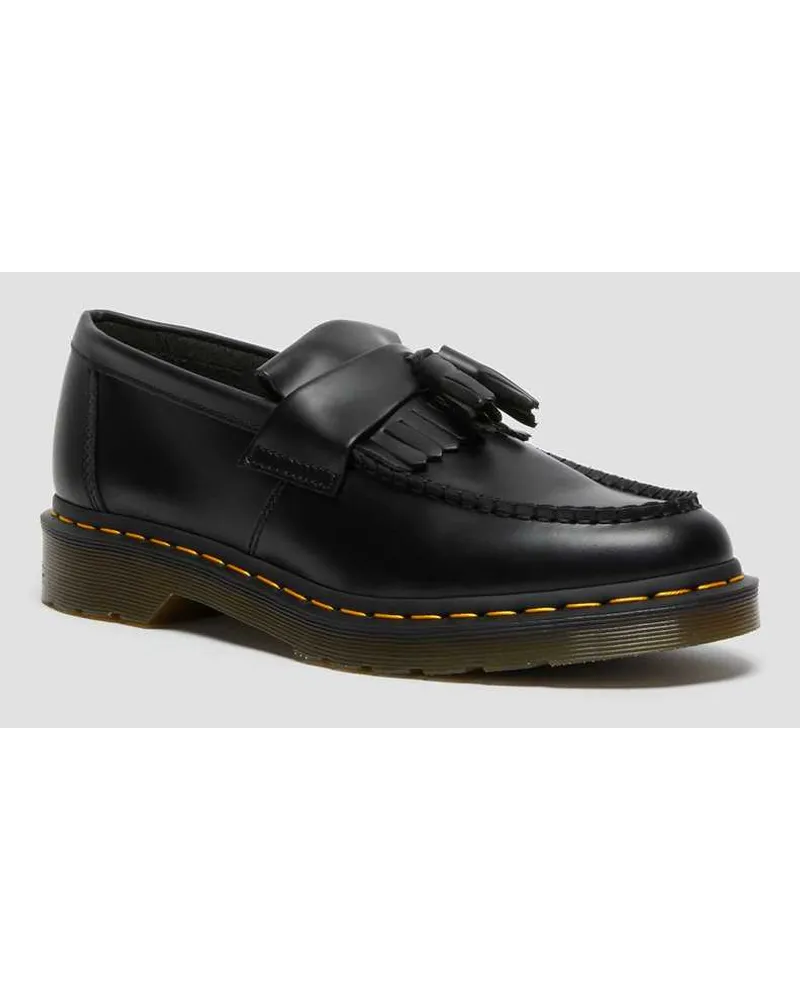 Dr.Martens Leder Adrian Glatt Loafer in Schwarz Schwarz