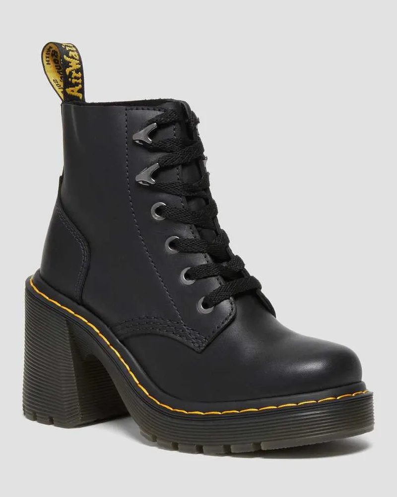 Dr.Martens Jesy Sendal Leder Mit Absatz Stiefel in Schwarz, Größe Schwarz