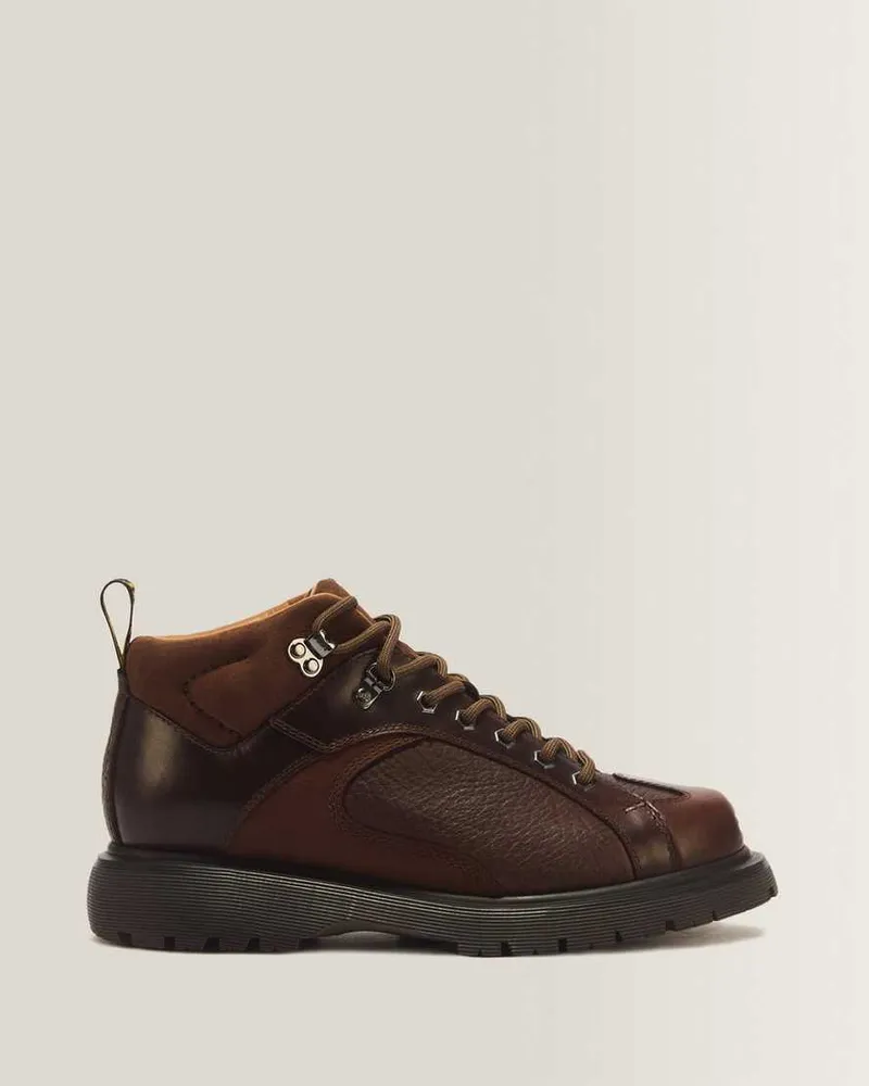 Dr.Martens Wayborne Mayhem Leder Schnürstiefel in Braun, Größe Braun