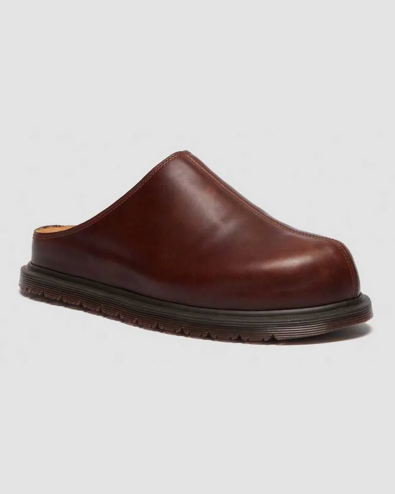 Dr.Martens San Leder Mules in Bräunen, Größe Bräunen