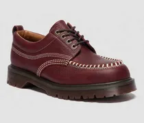 Lowell Wild Grain Leder Moc Toe Schuhe in Rot, Größe