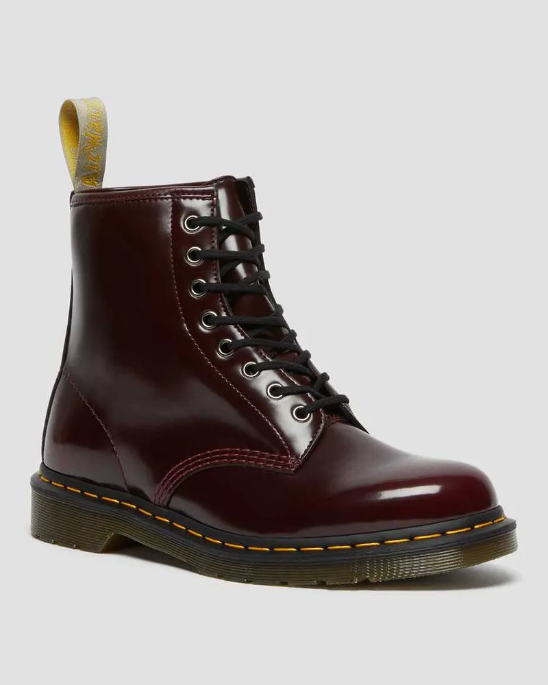 Dr.Martens Leder Vegan 1460 Oxford Brush, Kirsch, Stiefel in Rot, Größe Rot