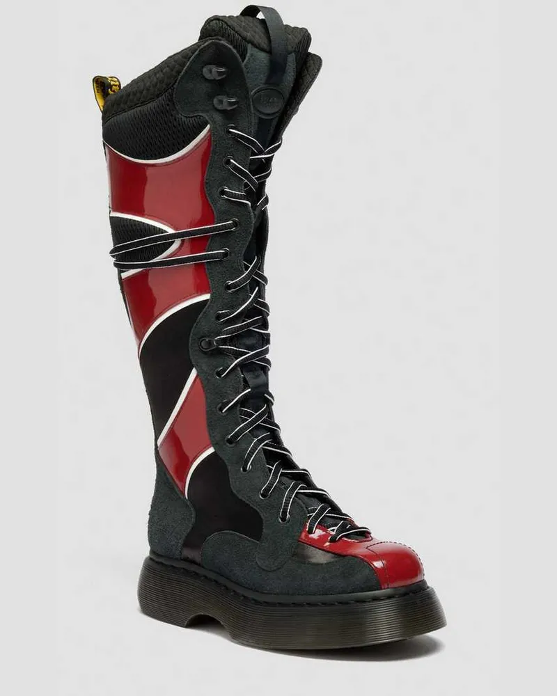 Dr.Martens Buzz Boxer Mixed Material Stiefel in Schwarz, Größe Schwarz