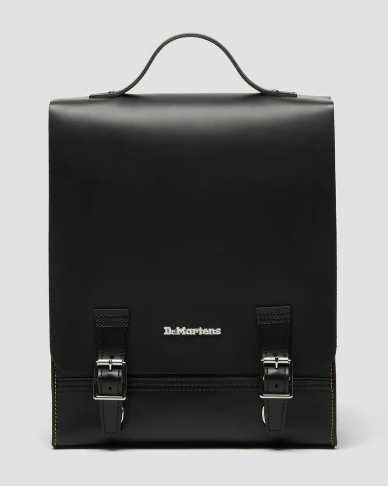 Dr.Martens Leder-boxrucksack, Kiev Leder Einheitsgröße in Schwarz 