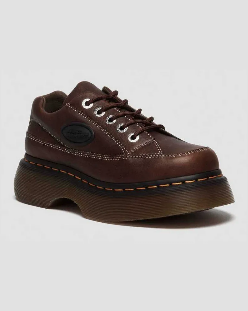 Dr.Martens Buzz 5-Ösen Grizzly Leder Schuhe in Braun, Größe Braun
