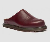 San Leder Mules in Rot, Größe