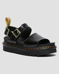 Dr.Martens Leder Vegane Voss Riemen Sandalen in Schwarz Schwarz