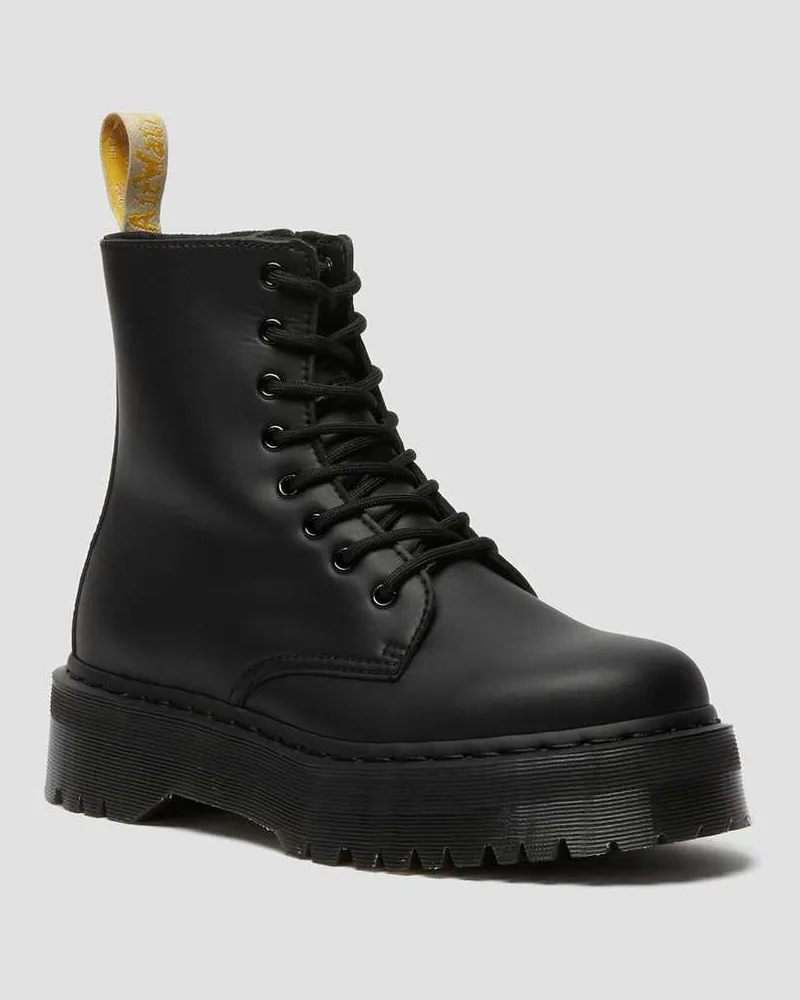 Dr.Martens Vegan Jadon II Mono Plateau Stiefel Schuhe in Schwarz, Größe Schwarz