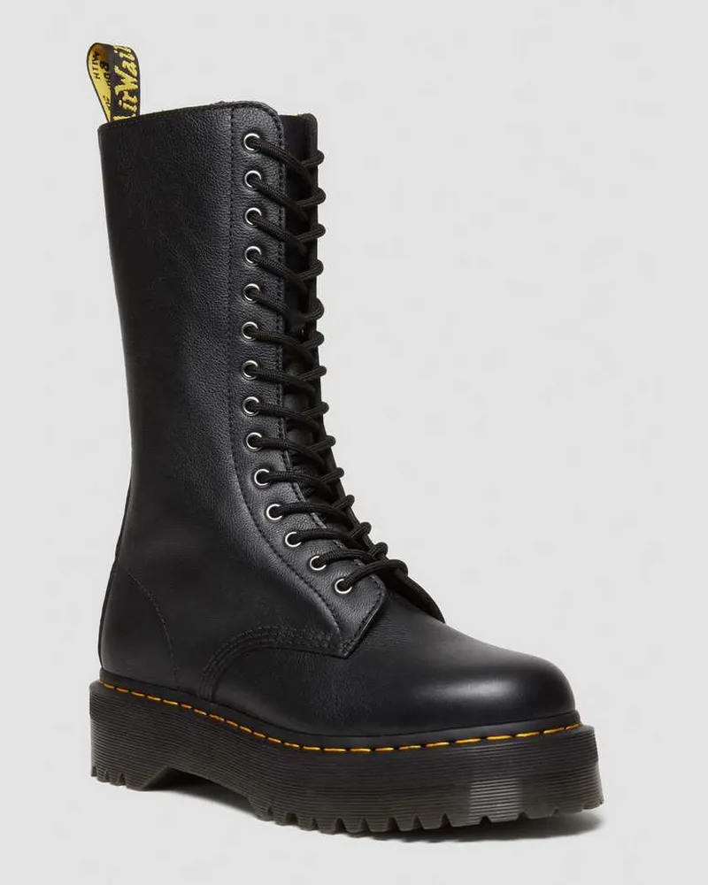 Dr.Martens 1B99 Pisa Leder Mid Calf Schnürstiefel in Schwarz, Größe Schwarz
