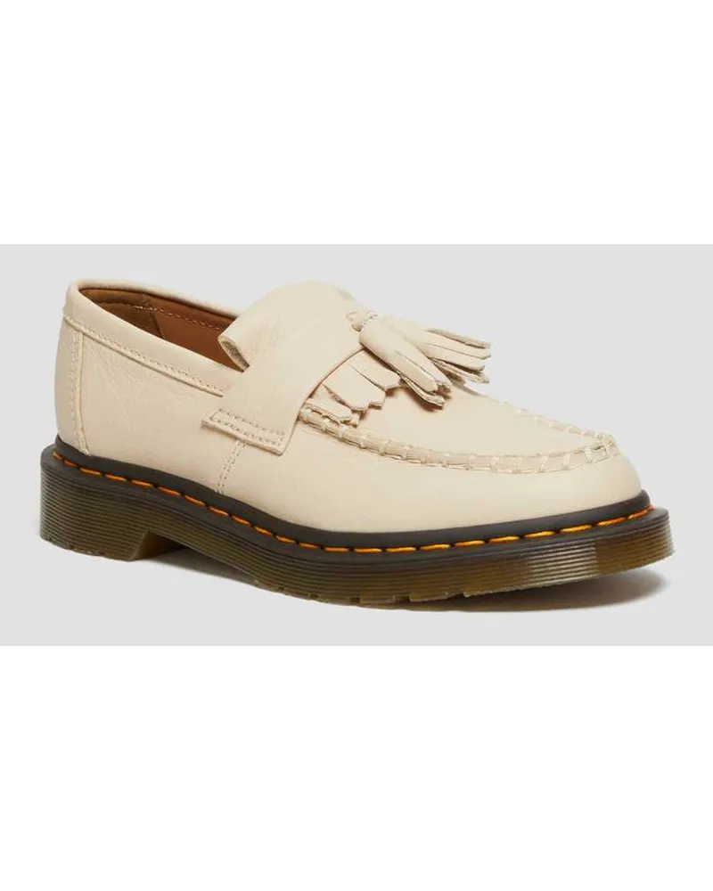 Dr.Martens Adrian Virginia Leder Tassel Loafer in Creme Creme