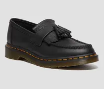 Adrian Virginia Leder Tassel Loafer in Schwarz, Größe