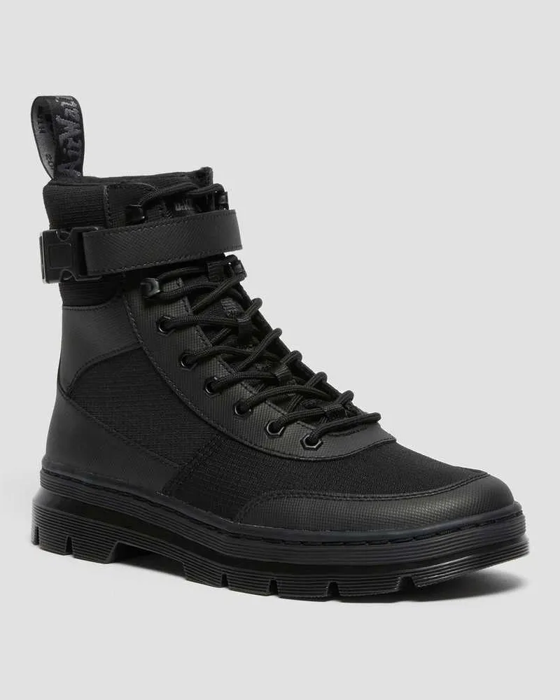 Dr.Martens Combs Tech II Utility Stiefel, Leder in Schwarz, Größe Schwarz