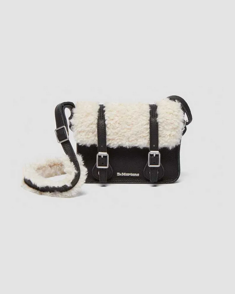 Dr.Martens Ambassador Leder Umhängetasche 18 Cm in Schwarz Schwarz